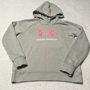 Under Armour Girls Gray Hoodie, GUC, Size Large